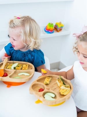 Plato Bamboo Toddler Verde Eco Rascals - Imagen 2