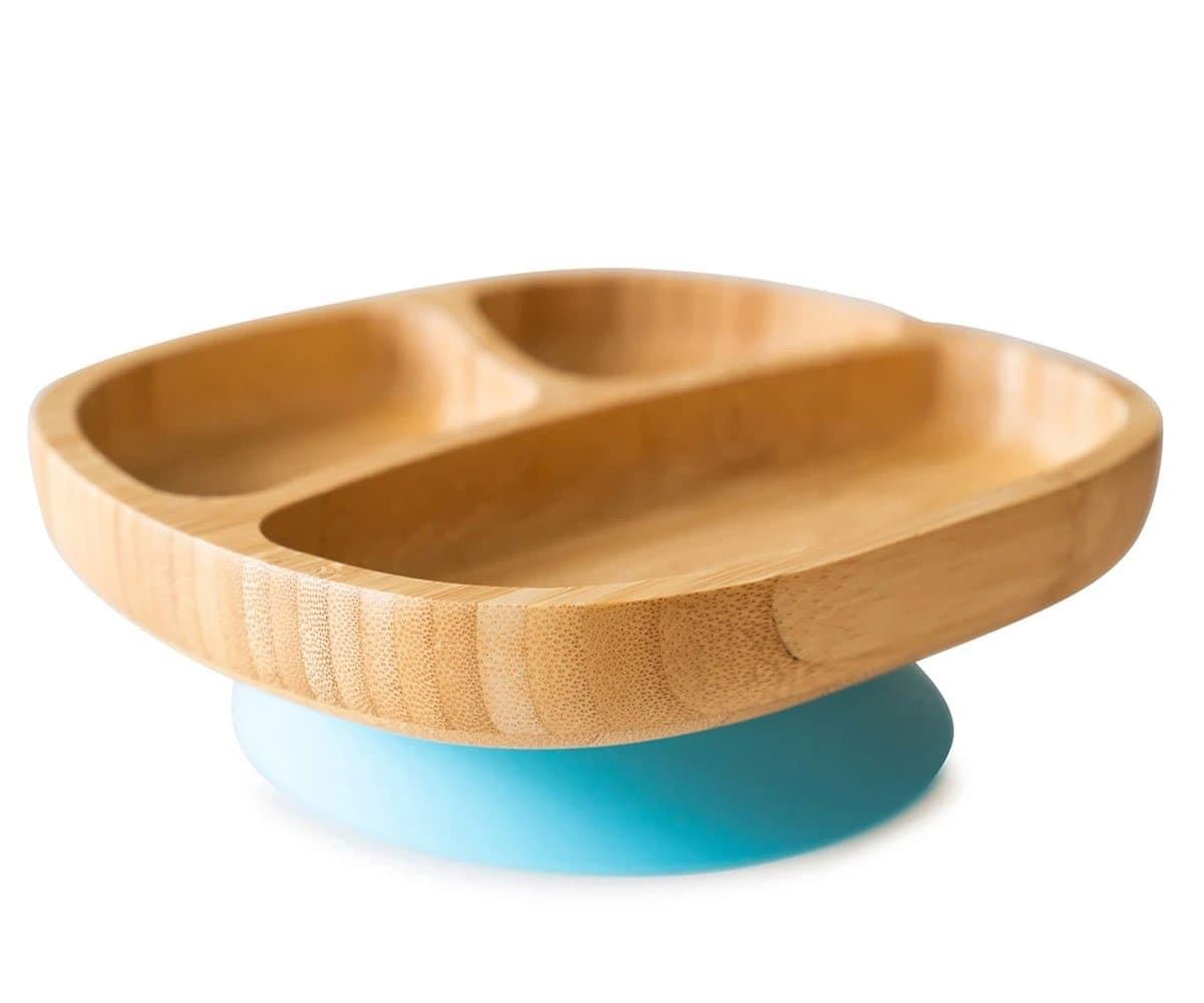 Plato Bambú Toodler Azul Eco Rascals - Imagen 2