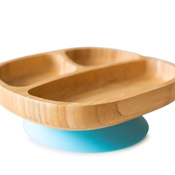 Plato Bambú Toodler Azul Eco Rascals - Imagen 2