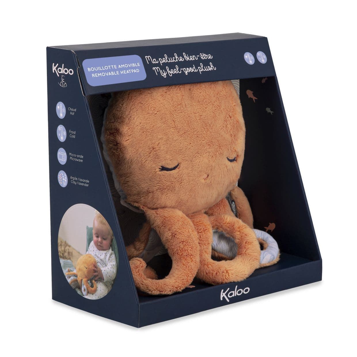 Pulpo De Peluche Calmante 28cm - Imagen 5