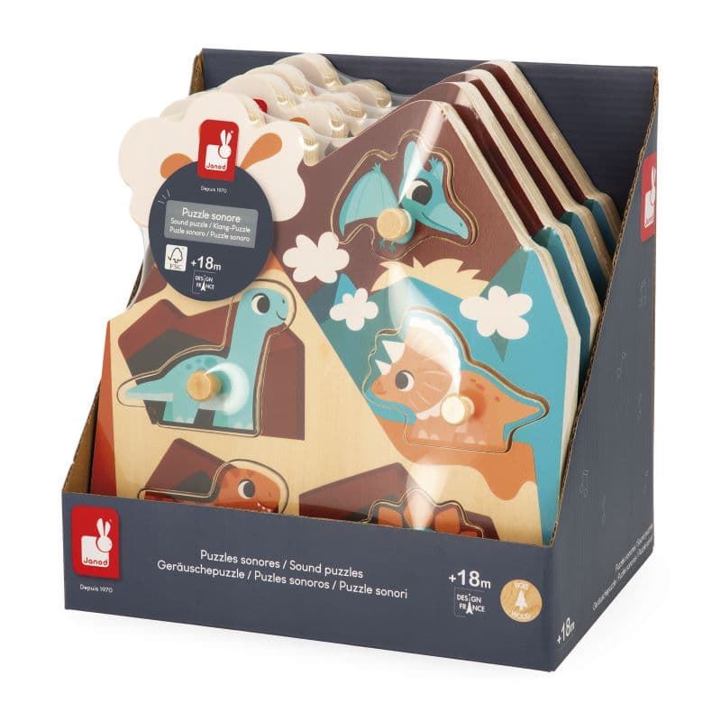 Puzle Encajable Musical "Dinos" - Imagen 9