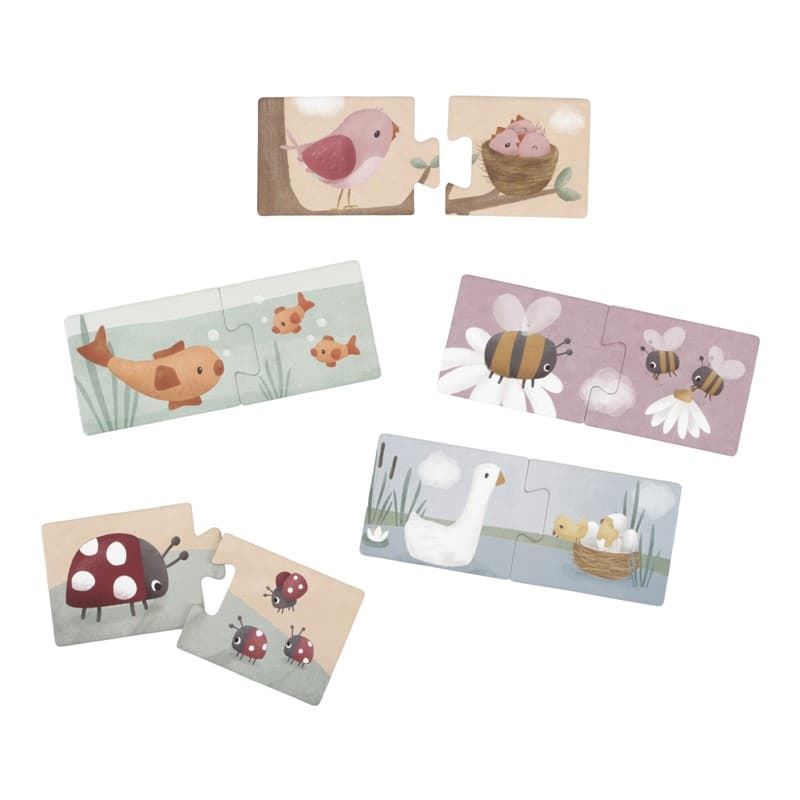 Puzle Flores y Mariposas Little Dutch - Imagen 4