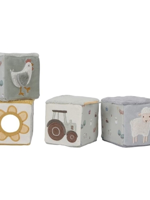Set de Cubos Blanditos Apilables Pequeña Granja Little Dutch - Imagen 1