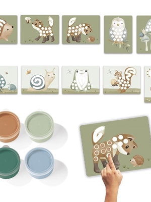 Set Pintura Dedos Forest Friends Little Dutch - Imagen 2