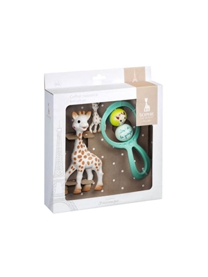 Set regalo Sophie la girafe (mordedor + Sonajero + llavero) - Imagen 1