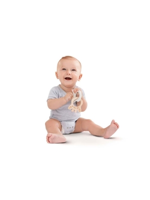 Silueta Anillo Caucho & Madera Sophie la girafe - Imagen 1