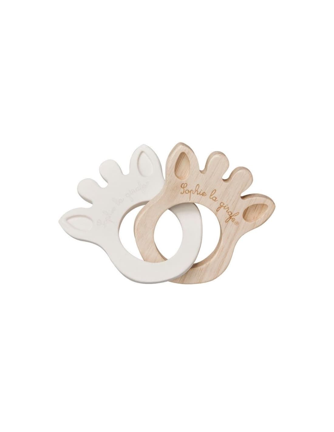 Silueta Anillo Caucho & Madera Sophie la girafe - Imagen 3