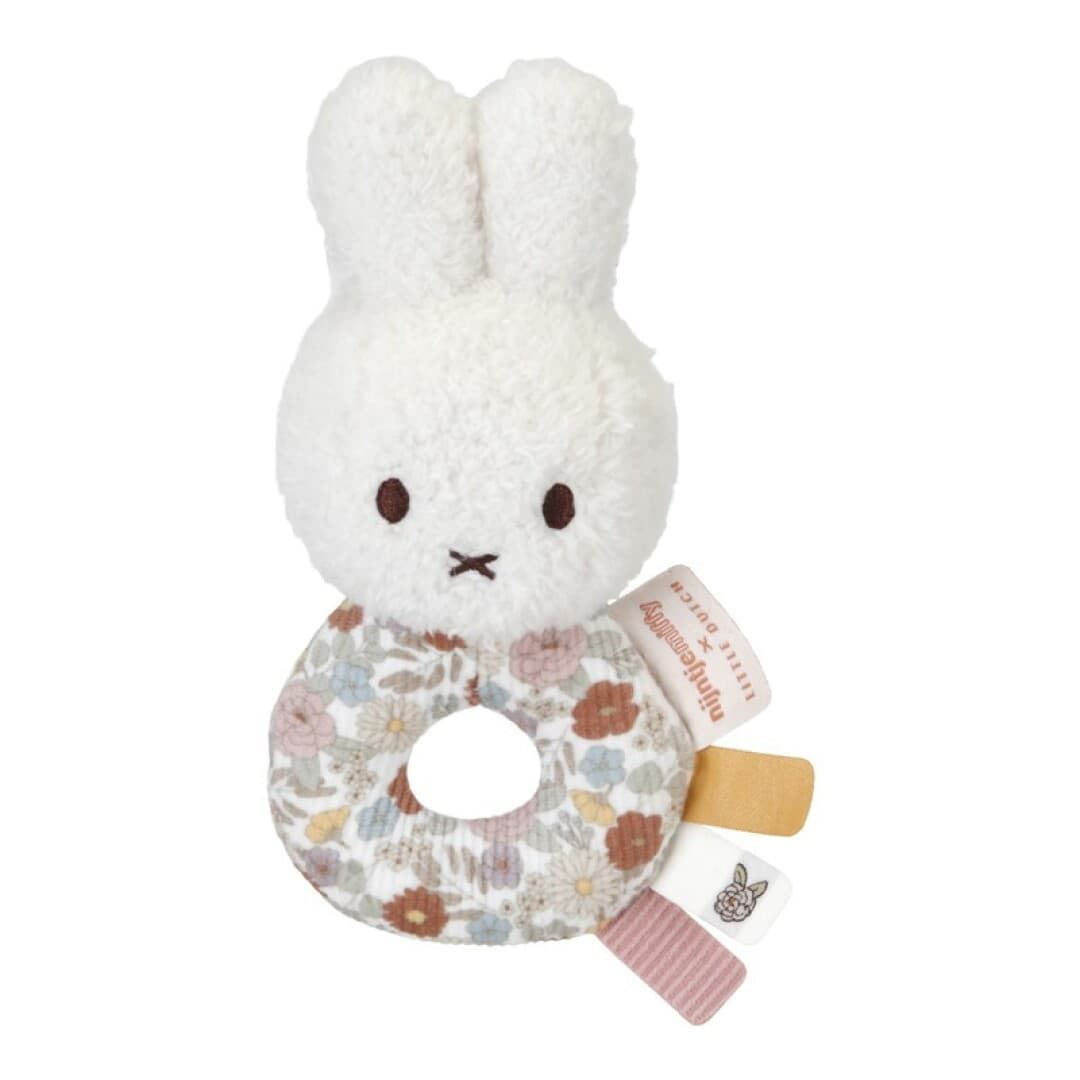 Sonajero Miffy Vintage Flores LIttle Dutch - Imagen 1