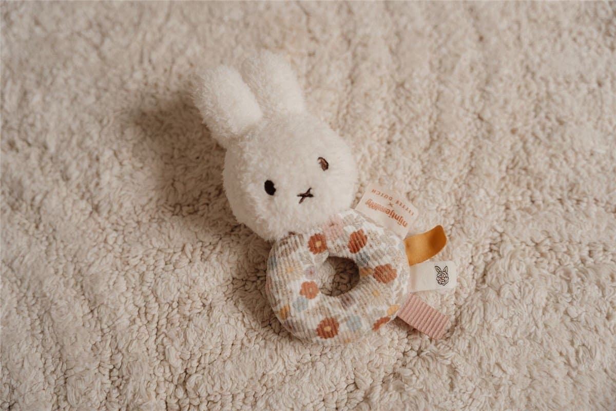 Sonajero Miffy Vintage Flores LIttle Dutch - Imagen 7