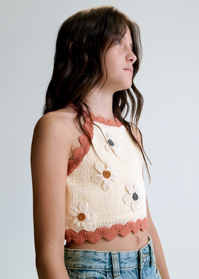 Top tricot flores - Imagen 1