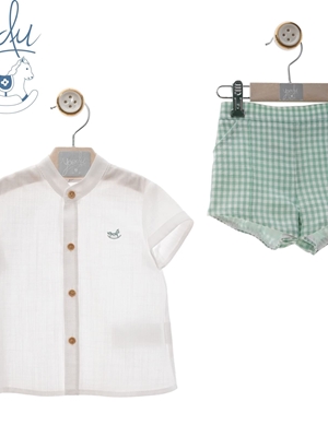 Traje Inf. Niño Pantalon Bermuda Art.1220 "Familia Sirenas" - Imagen 1