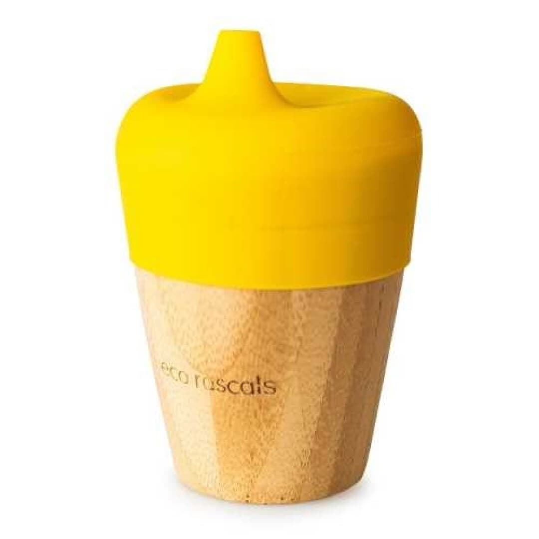 Vaso Bamboo Eco Rascals 190 Ml Amarillo - Imagen 1