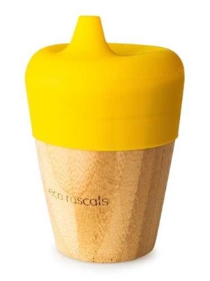 Vaso Bamboo Eco Rascals 190 Ml Amarillo - Imagen 1
