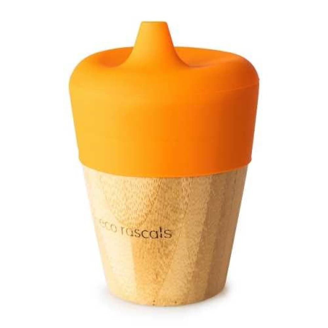 Vaso Bamboo Eco Rascals 190 Ml Naranja - Imagen 1