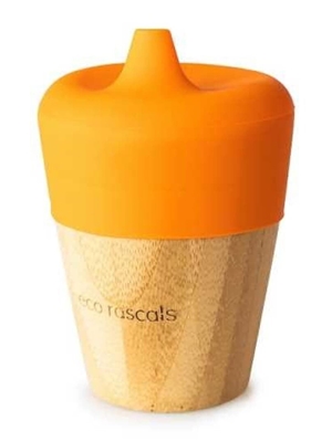 Vaso Bamboo Eco Rascals 190 Ml Naranja - Imagen 1
