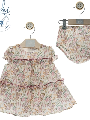 Vestido Bebe Con Braguita Art.0330 "Familia Merlín" - Imagen 1