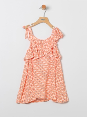 Vestido Est. Naranja - Imagen 1