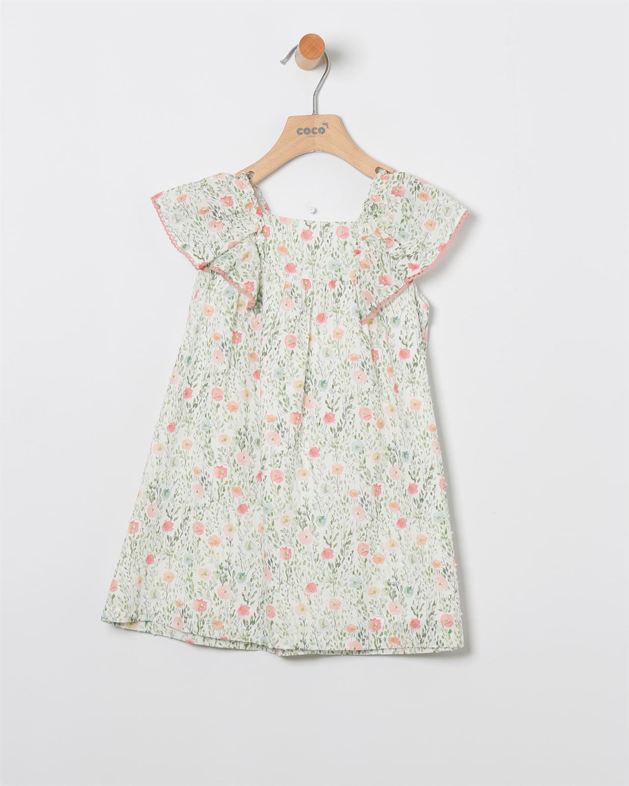 Vestido Flores Coral - Imagen 1