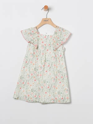 Vestido Flores Coral - Imagen 1