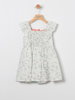 Vestido Flores Salmon - Imagen 1